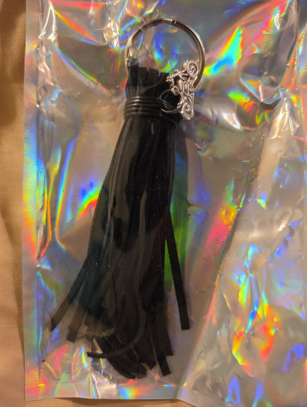 Black Tassel Motorcycle Accessory Keychain